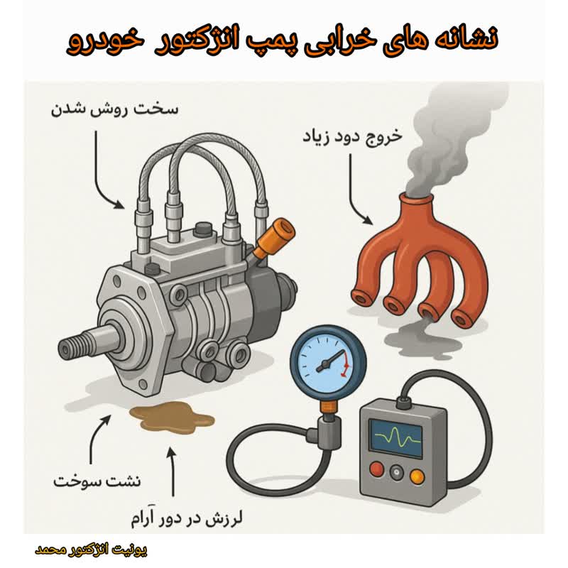 نشانه های خرابی پمپ انژکتور